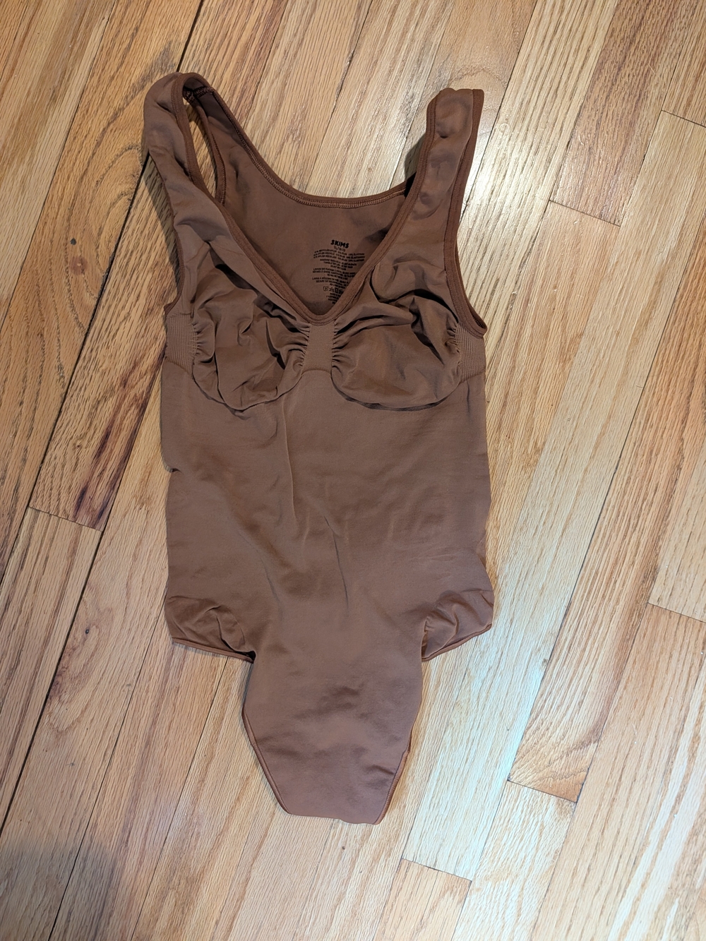 SKIMS Women's Chocolate Brown One-Piece Shapewear